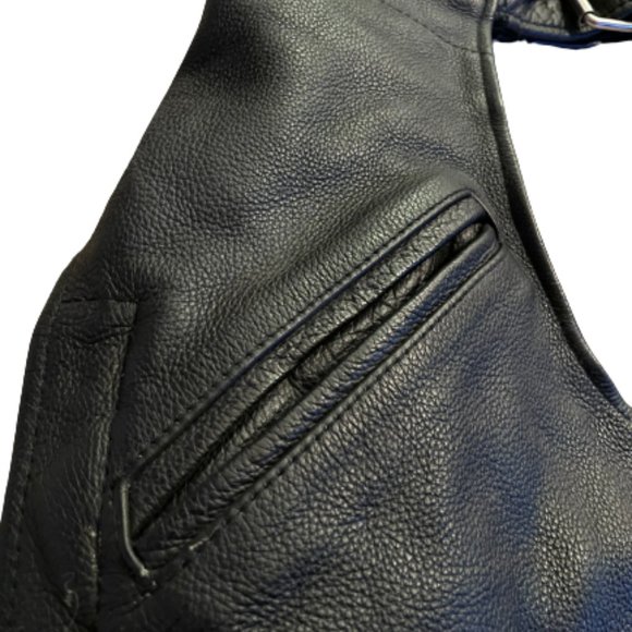 FMC Nomad Unisex Motorcycle Leather Chaps - Size 2X - Picture 3 of 13